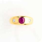 RUBY AND DIAMOND RING