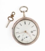 A GEORGIAN SILVER POCKET WATCH, CIRCA 1800