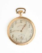 CLEMENCE FRERES ET CIE: A SWISS GOLD POCKET WATCH, CIRCA 1930