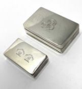 A VICTORIAN SILVER COMBINATION TAPERSTICK VESTA CASE AND ANOTHER VESTA CASE, MRS JANE BROWNETT, LOND