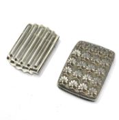 TWO VICTORIAN SILVER VESTA CASES, LAWRENCE EMANUEL, BIRMINGHAM, 1887 / 88