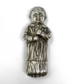A VICTORIAN SILVER NOVELTY ETUI, JOHNSON, SONS & EDMONDS, LONDON, 1882