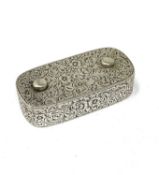 A VICTORIAN SILVER VESTA CASE, JOHN SEPTIMUS BERESFORD, LONDON, 1879