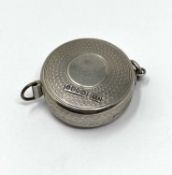 A VICTORIAN SILVER TAPE MEASURE, THOMAS JOHNSON, LONDON, 1862