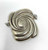 A VICTORIAN SILVER VESTA CASE, PROBABLY WILLIAM NEALE OF BIRMINGHAM OVERSTRIKING ANOTHER, CHESTER, 1