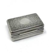 A VICTORIAN SILVER TABLE VESTA CASE, JOHN HARRIS, LONDON, 1863