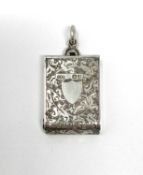 A VICTORIAN SILVER PATENT STAMP CASE, SAMUEL ROBERT EDWARDS, LONDON, 1883