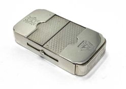 A VICTORIAN SILVER DOUBLE VESTA CASE, EDWARD STOCKWELL, LONDON, 1869
