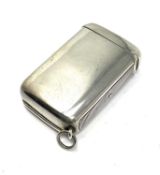 A VICTORIAN SILVER COMBINATION VESTA, SOVEREIGN AND STAMP CASE, BROWNETT & CO., LONDON, 1888