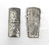 TWO VICTORIAN SILVER LANCET CASES, BOTH BIRMINGHAM, 1842 / 47