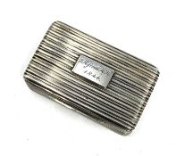 AN EARLY VICTORIAN SILVER VESTA CASE, THOMAS SHAW, BIRMINGHAM, 1838