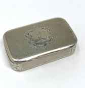 A VICTORIAN SILVER VESTA CASE, BENJAMIN BARLING & SONS, LONDON, 1857