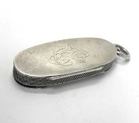 A VICTORIAN SILVER COMBINATION PENKNIFE VESTA CASE, S. MORDAN & CO., LONDON, 1883