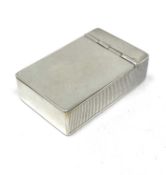 A VICTORIAN SILVER VESTA CASE, BROWNETT & JONES, LONDON, 1877