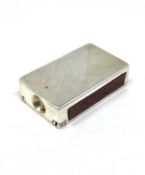 A VICTORIAN SILVER COMBINATION VESTA CHEROOT CUTTER CASE, HENRY STUART BROWN, LONDON 1888