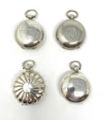 FOUR VICTORIAN SILVER SOVEREIGN CASES