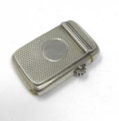 A VICTORIAN SILVER COMBINED SLOW MATCH, VESTA CASE AND PHOTOGRAPH HOLDER, H.W. & L. DEE, LONDON, 187