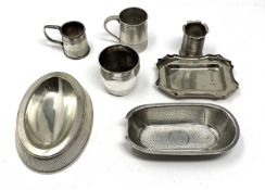 A VICTORIAN SILVER COMBINED VESTA HOLDER AND TRAY, HUKIN & HEATH, LONDON, 1887