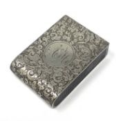 A VICTORIAN SILVER NOVELTY VESTA CASE, S. MORDAN & CO., LONDON, 1881