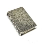 A VICTORIAN SILVER VESTA CASE, HILLIARD & THOMASON, BIRMINGHAM, 1882