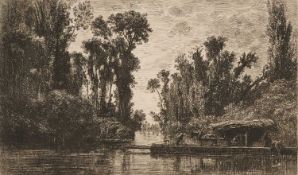 CHARLES FRANCOIS DAUBIGNY (FRENCH 1817-1878) AND OTHER BARBIZON SCHOOL