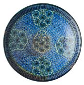 A CENTRAL ASIAN POTTERY DISH, PROBABLY KOKAND, UZBEKISTAN, 19TH CENTURY