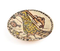 A NISHAPUR POTTERY DISH, PERSIA, 10TH CENTURY