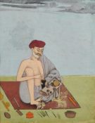A DEPICTION OF AN ARTIST, PUNJAB, INDIA, SECOND HALF 19TH CENTURY