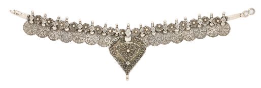 A LARGE SILVER NECKLACE, GUJARAT, INDIA, CIRCA 1900