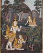 THREE KINNARIS, THAILAND, CIRCA 1900