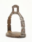 A SOUTH INDIAN IRON STIRRUP (RAKAB), 18TH CENTURY