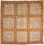 A COTTON AND SILK APPLIQUE COVER, GUJARAT, WESTERN INDIA, 20TH CENTURY