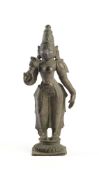 A BRONZE FIGURE OF BHUDEVI, TAMIL NADU, SOUTH INDIA, 18TH/19TH CENTURY