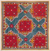 A CLOTH WALL HANGING (CHAKLA), GUJARAT, WESTERN INDIA, CIRCA 1900