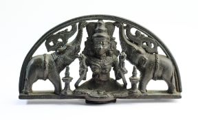 A BRONZE ELEMENT PROBABLY FROM A HANGING LAMP, KERALA, SOUTH INDIA, CIRCA 18TH CENTURY
