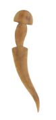 A RARE INDIAN HORN DAGGER (KHANJAR), 18TH/19TH CENTURY