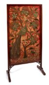 AN EMBROIDERED VELVET PANEL, NORTHERN INDIA, CIRCA 1900