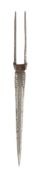 A RARE INDIAN BAYONET, 19TH CENTURY