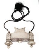 A SILVER AMULETIC PENDANT, DECCAN, INDIA, CIRCA 19TH CENTURY