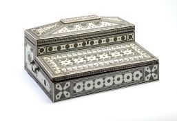 A SADELI WORK WRITING BOX, BOMBAY (MUMBAI), INDIA, CIRCA 1880
