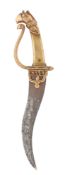 A SOUTH INDIAN DAGGER (KHANJAR), 18TH/19TH CENTURY, PROBABLY MADURAI, TAMIL NADU