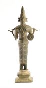 A LARGE BRONZE FIGURE OF SIVA, KERALA, SOUTH INDIA 19TH CENTURY