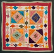 A CLOTH WALL-HANGING (CHAKLA), GUJARAT, WESTERN INDIA, EARLY 20TH CENTURY