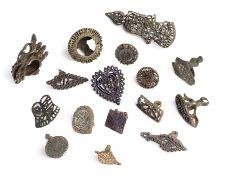 A GROUP OF BRASS HENNA STAMPS, INDIA, 19TH/20TH CENTURY