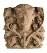A CARVED WOOD ARCHITECTURAL RELIEF, GUJARAT, WESTERN INDIA, 19TH CENTURY