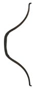 AN INDIAN RECURVED BOW, 19TH CENTURY OR POSSIBLY EARLIER