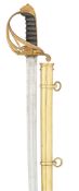 AN 1822 PATTERN EAST INDIA COMPANY INFANTRY OFFICER'S SWORD, BY PROSSER,