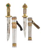 TWO TIBETAN OR BHUTANESE DAGGERS, LATE 19TH CENTURY OR LATER