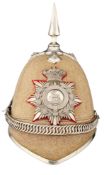 A VICTORIAN HELMET OF THE HERTFORDSHIRE RIFLE VOLUNTEERS
