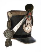 A FRENCH OFFICER’S SHAKO, MID-19TH CENTURY